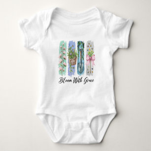 Body Para Bebé Bloom con arte floral Grace Garden
