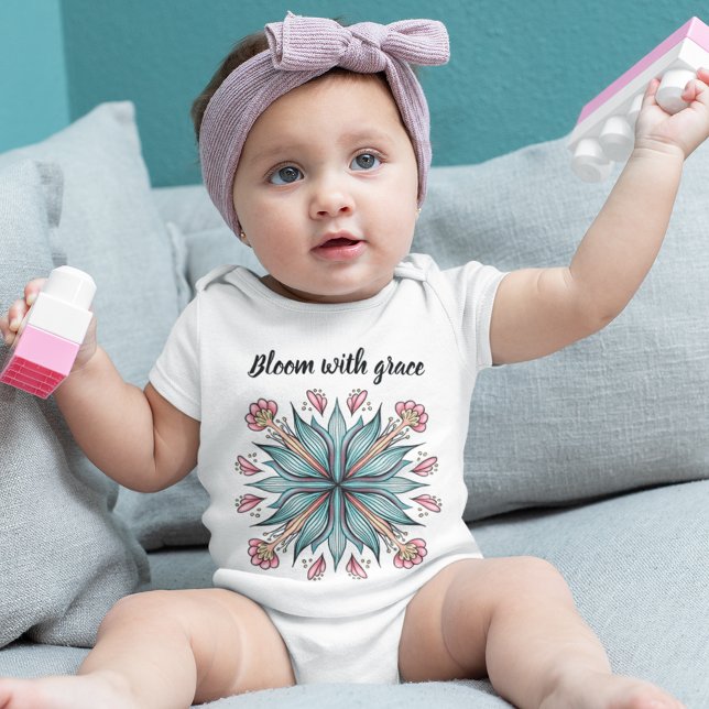 Body Para Bebé Bloom With Grace: Spring Floral (Subido por el creador)