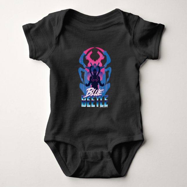 Body Para Bebé Blue Beetle Retrowave vs Graphic (Anverso)