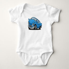 Body Para Bebé Blue Cartoon Car