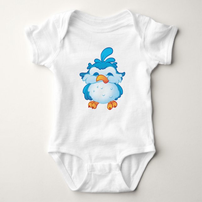 Body Para Bebé Blue Cheeky Bird Bodysuit (Anverso)
