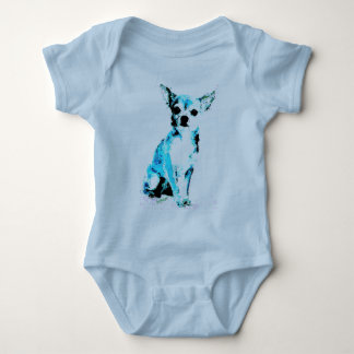 Body Para Bebé Blue Chihuahua Cute Baby Bodysuit