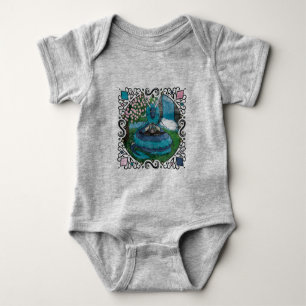 Body Para Bebé Blue Fantasy Eastern Dragon Tea Time
