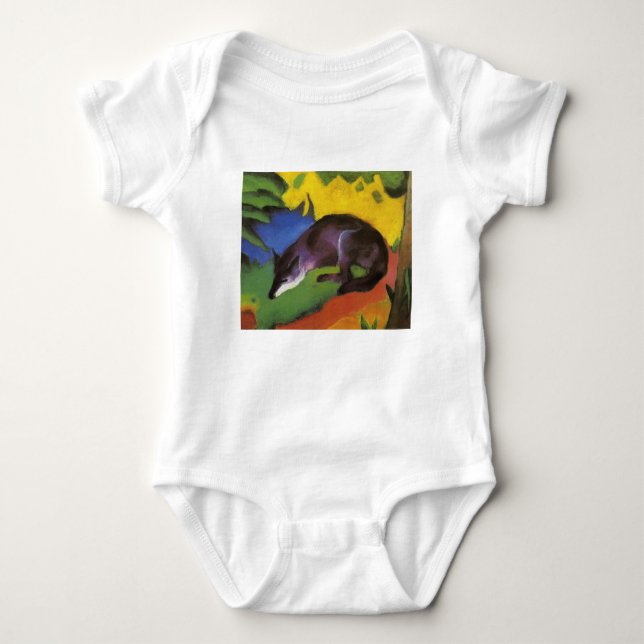 Body Para Bebé Blue Fox (de Franz Marc) (Anverso)