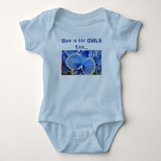 Body Para Bebé Blue Orchids Baby-Chica Bodysuit