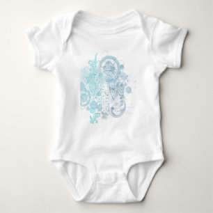 Body Para Bebé Blue Swirls