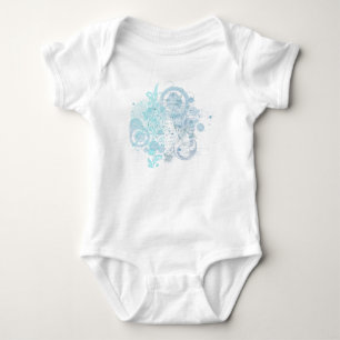 Body Para Bebé Blue Swirls