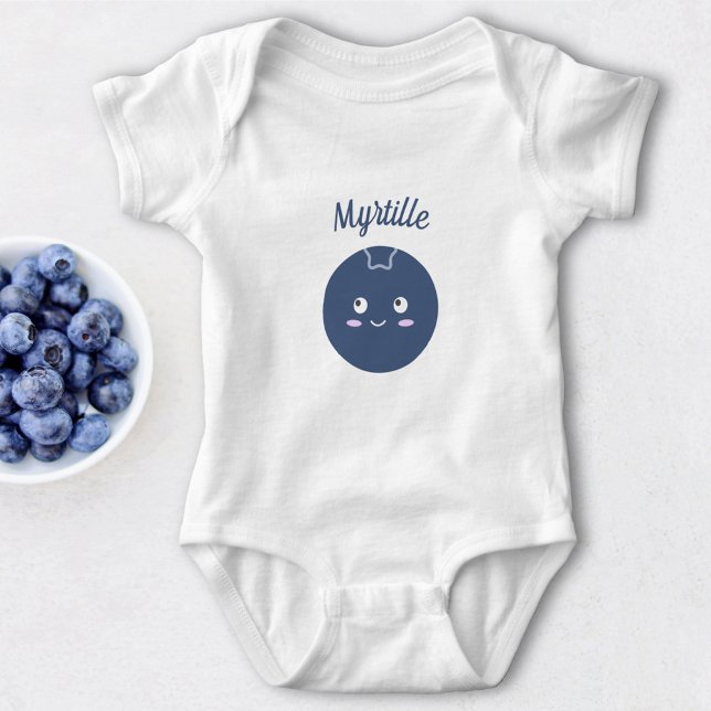 Body Para Bebé Blueberry (Blueberry Baby Bodysuit)