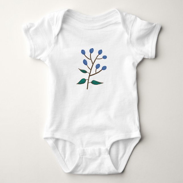 Body Para Bebé Blueberry Baby One Piece (Anverso)