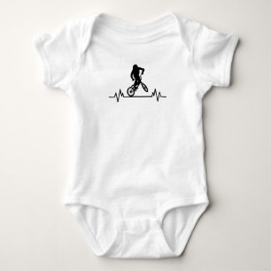 Body Para Bebé BMX Heartbeat Design Funny Rider Bicicleta Regalo