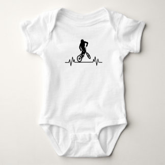 Body Para Bebé BMX Heartbeat Design Funny Rider Bicicleta Regalo