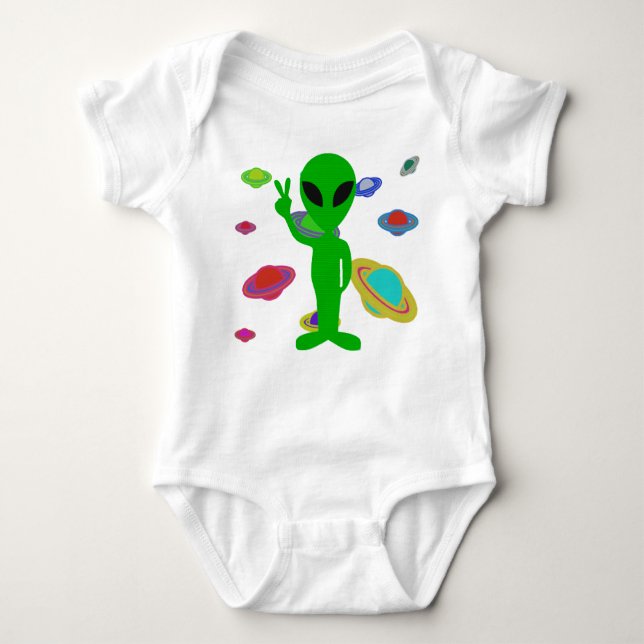 Body Para Bebé Bob The Alien (Anverso)