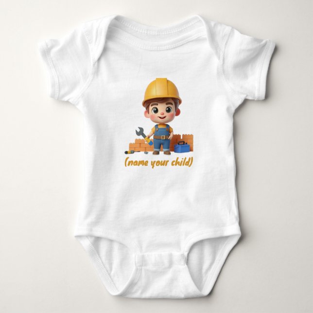 Body Para Bebé Bob The Builder Boys Action (Anverso)