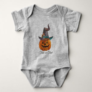 Body Para Bebé Boca de calabaza de Halloween   Camiseta