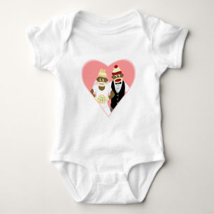 Body Para Bebé Boda de mono de sock