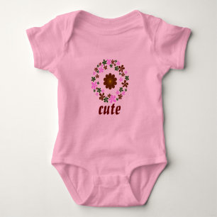 Body Para Bebé Boda de Monograma Personalizar
