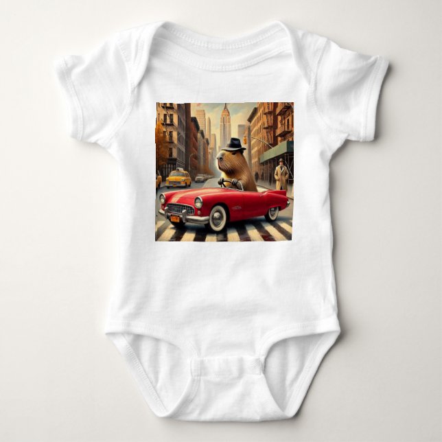Body Para Bebé Bodie para bebé con estampado de Capibara (Anverso)