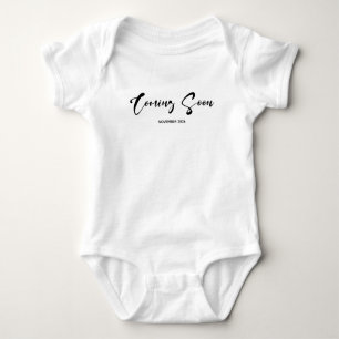 Body Para Bebé Body de anuncio de bebé 'Pronto llegas' personaliz