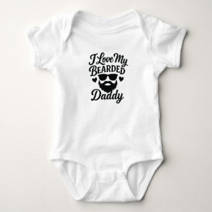 Body Para Bebé Body de Bebé Adorable - Amo a Mi Papá Barbudo