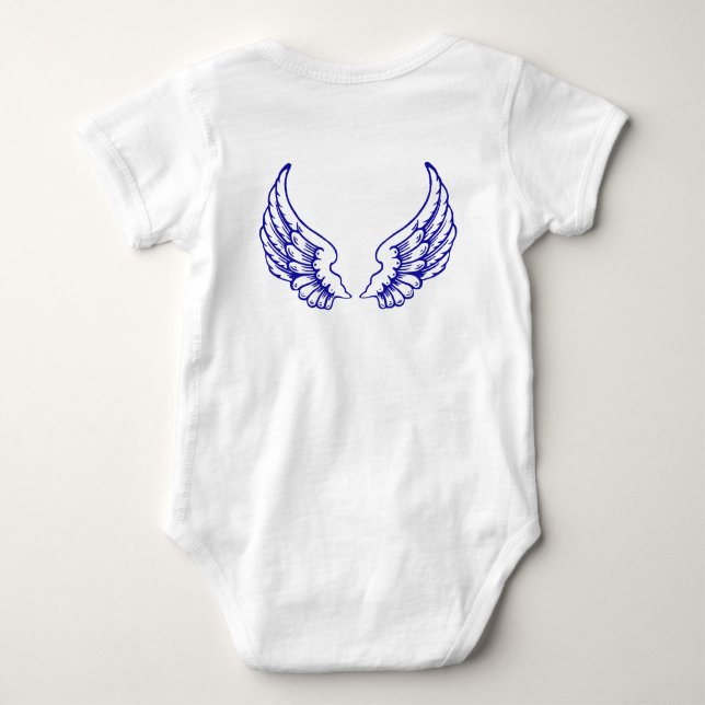 Body Para Bebé Body de bebé Alas de Ángel Azul (Reverso)