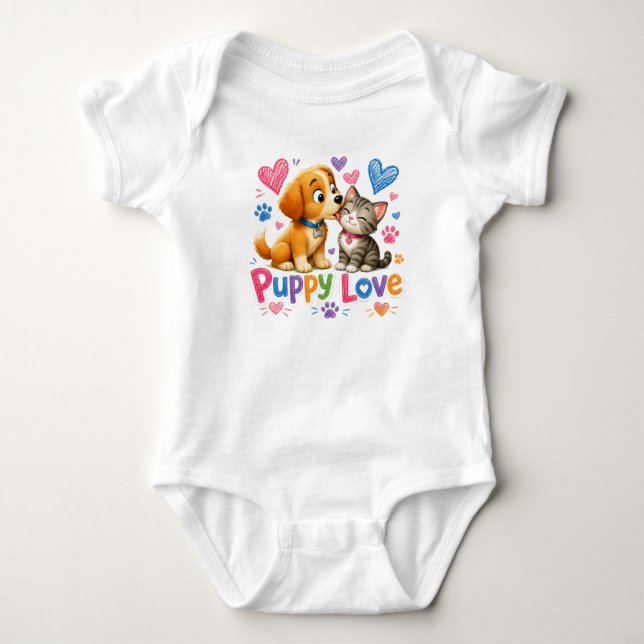 Body Para Bebé Body de bebé Amor de Cachorro (Anverso)