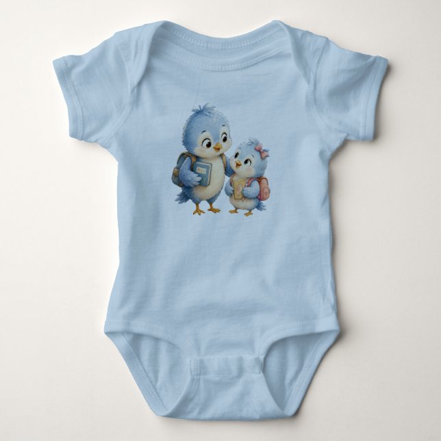 Body Para Bebé Body de bebé Blue Bird  (Anverso)