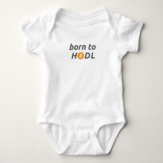 Body Para Bebé Body de bebé Born to HODL (Anverso)