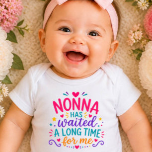Body Para Bebé Body de bebé colorido Nonna Has Waited