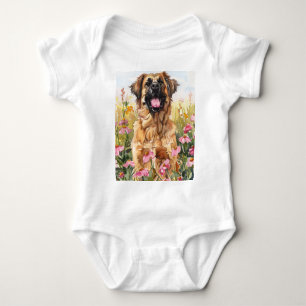 Body Para Bebé Body de bebé con acuarela de Leonberger