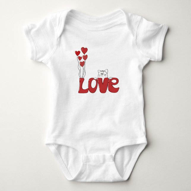 Body Para Bebé Body de bebé con diseño de amor (Anverso)