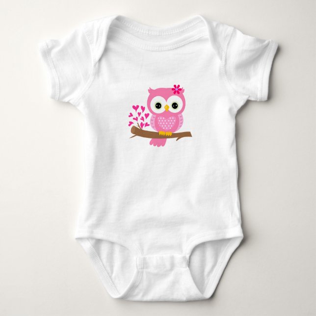 Body Para Bebé Body de bebé con diseño de búho (Anverso)