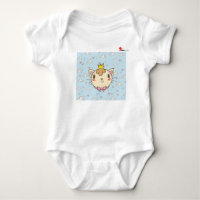 Body de bebé con diseño de gato lindo
