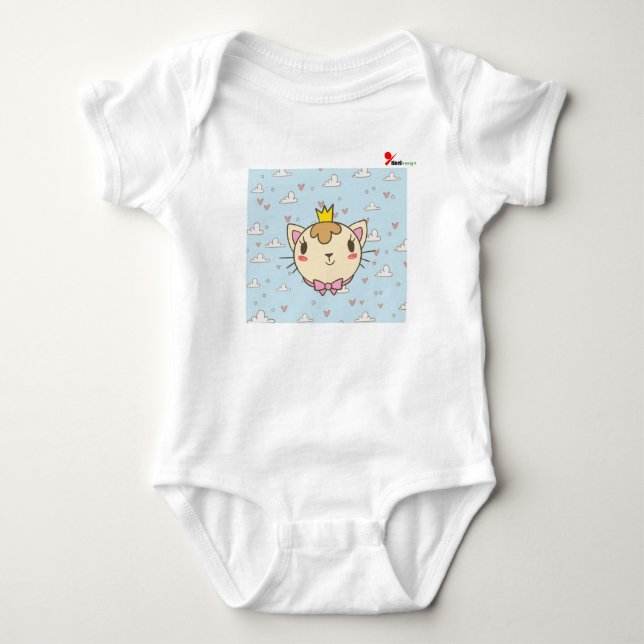 Body Para Bebé Body de bebé con diseño de gato lindo  (Anverso)