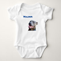 Body de bebé con el nombre de Walker y Staffordshi