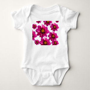 Body Para Bebé Body de bebé con estampado floral rosa vibrante
