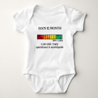 Body Para Bebé Body de bebé con hito divertido de acuarela | 12 m