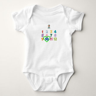 Body Para Bebé Body de bebé con hitos mensuales de 1 a 12 meses