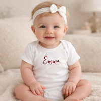 Body de bebé con nombre personalizado moderno