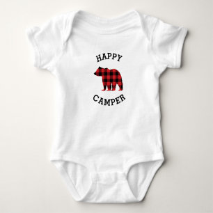 Body Para Bebé Body de bebé con silueta de oso Happy Camper