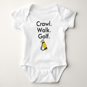 Body Para Bebé Body de bebé Crawl Walk Golf Golfista Jugando Golf