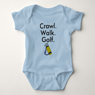Body Para Bebé Body de bebé Crawl Walk Golf Golfista Jugando Golf