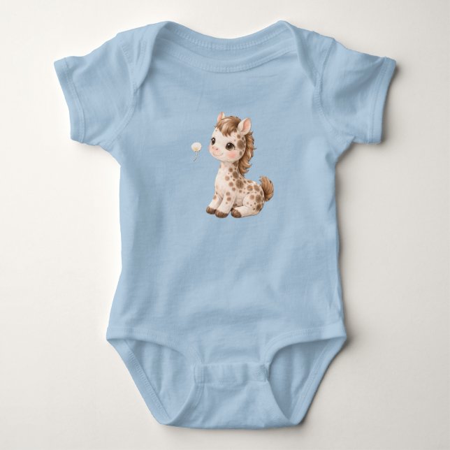 Body Para Bebé Body de Bebé de Caballo – Ropa de Bebé de Animal d (Anverso)