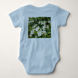 Body Para Bebé Body de bebé de flor de Hortensia Blanca