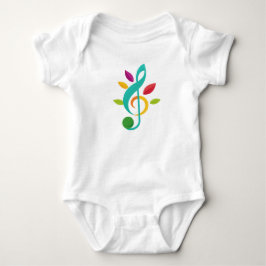 Body Para Bebé Body de bebé de nota musical colorida – Naturaleza