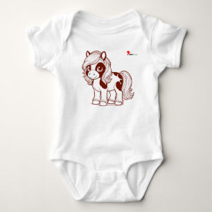 Body Para Bebé Body de bebé de poni chibi adorable