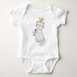 Body Para Bebé Body de bebé de princesa gato