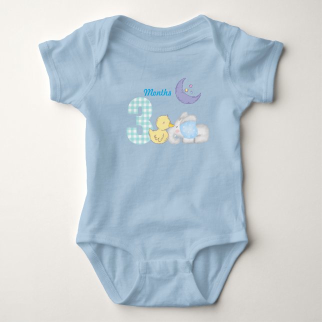 Body Para Bebé Body de bebé de tres meses (Anverso)
