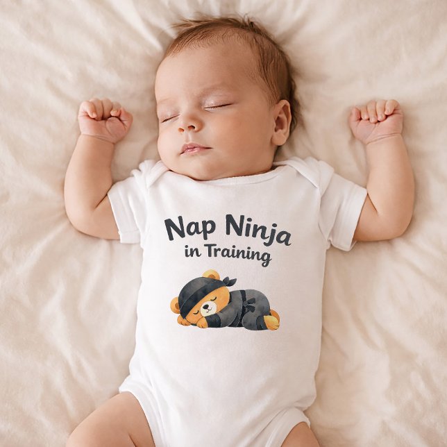 Body Para Bebé Body de bebé Funny Nap Ninja (Subido por el creador)