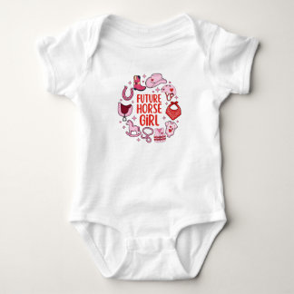 Body Para Bebé Body de Bebé Futuro Caballo Niña | Regalo de Vaque