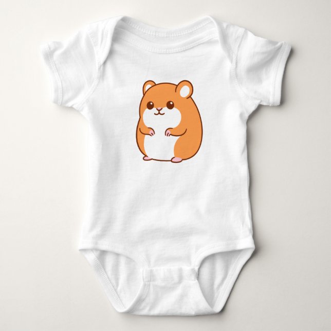 Body Para Bebé Body de bebé Happy Hamster (Anverso)